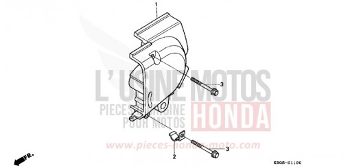 HINTERE ABDECKUNG, LINKS CB250X de 1999